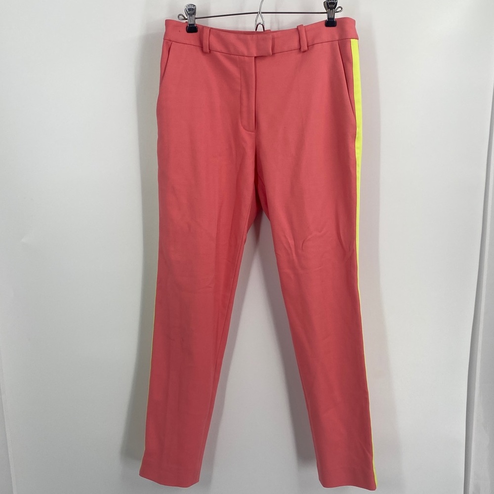 Zoe Jordan Designer Pants Melon W/Yellow Stripes On Sides (27)